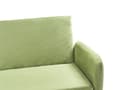 Miniatyrbilde 5 av 8: Sovesofa Olivengrønn Stoff Fløyel 3-seter Treben Minimalistisk design Moderne Soverom Stue