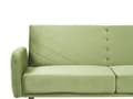 Miniatyrbilde 6 av 8: Sovesofa Olivengrønn Stoff Fløyel 3-seter Treben Minimalistisk design Moderne Soverom Stue