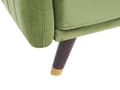 Miniatyrbilde 7 av 8: Sovesofa Olivengrønn Stoff Fløyel 3-seter Treben Minimalistisk design Moderne Soverom Stue