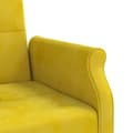 Miniatyrbillede 11 af 11: vidaXL sovesofa med hynder velour gul
