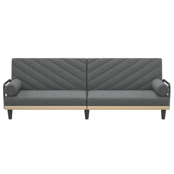 vidaXL sovesofa med armlæn stof mørkegrå