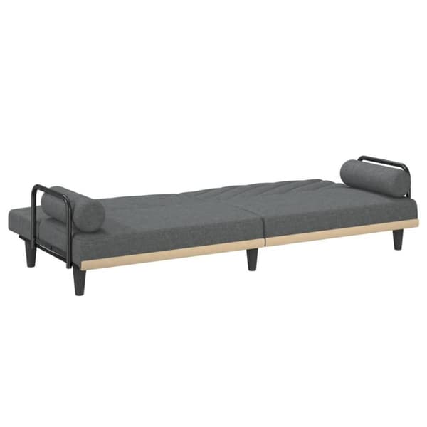 vidaXL sovesofa med armlæn stof mørkegrå