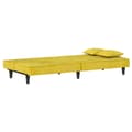 Miniatyrbillede 8 af 11: vidaXL sovesofa velour gul