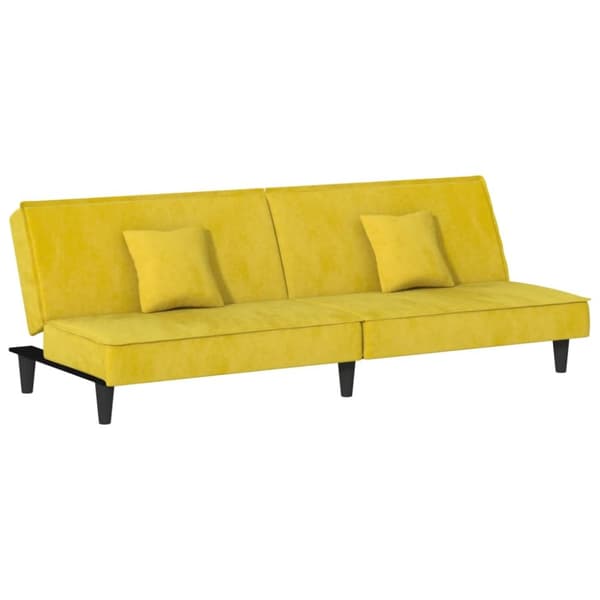 vidaXL sovesofa velour gul