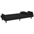 Miniatyrbillede 7 af 11: vidaXL sovesofa med armlæn velour sort