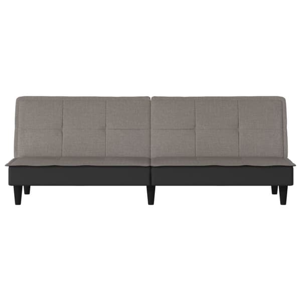 vidaXL sovesofa stof gråbrun