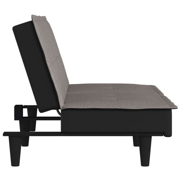 vidaXL sovesofa stof gråbrun