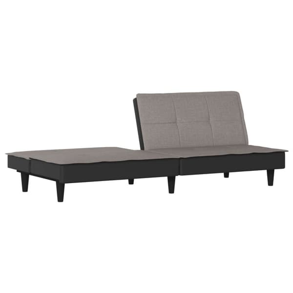 vidaXL sovesofa stof gråbrun