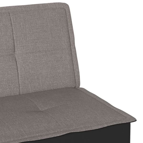 vidaXL sovesofa stof gråbrun