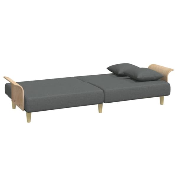 vidaXL sovesofa med armlæn stof mørkegrå