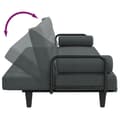 Miniatyrbillede 9 af 11: vidaXL sovesofa med armlæn stof mørkegrå