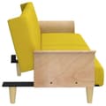 Miniatyrbillede 4 af 11: vidaXL sovesofa med armlæn stof lysegul