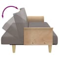 Miniatyrbillede 8 af 11: vidaXL sovesofa med armlæn stof gråbrun