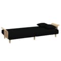 Miniatyrbillede 7 af 11: vidaXL sovesofa med armlæn stof sort