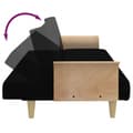 Miniatyrbillede 8 af 11: vidaXL sovesofa med armlæn stof sort