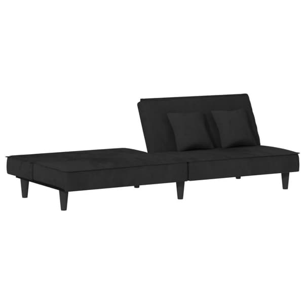 vidaXL sovesofa velour sort