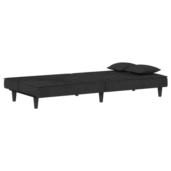 vidaXL sovesofa velour sort