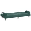 Miniatyrbillede 7 af 11: vidaXL sovesofa med armlæn velour mørkegrøn