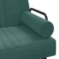 Miniatyrbillede 10 af 11: vidaXL sovesofa med armlæn velour mørkegrøn