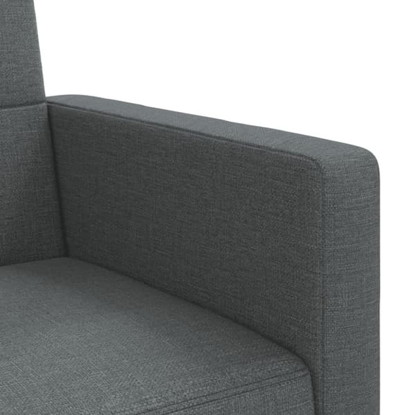 vidaXL sovesofa med hynder stof mørkegrå