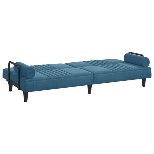 vidaXL sovesofa med armlæn velour blå
