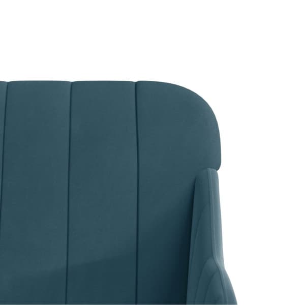 vidaXL lænestol 63x76x80 cm velour blå