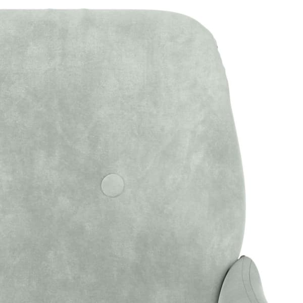 vidaXL lænestol 62x79x79 cm velour lysegrå