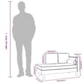 Miniatyrbillede 9 af 9: vidaXL chaiselong med hynder og bolster kunstlæder cremefarvet