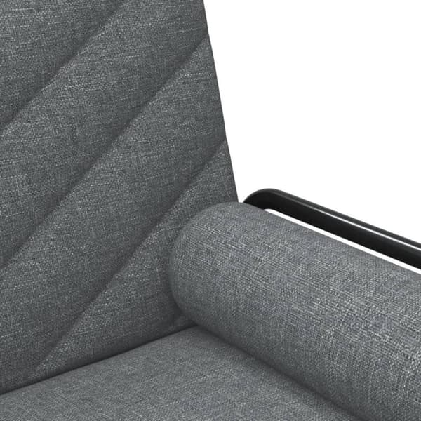 vidaXL Bäddsoffa med armstöd mörkgrå tyg
