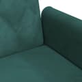 Miniatyrbild 9 av 11: vidaXL Bäddsoffa med armstöd mörkgrön sammet