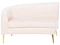 Miniatyrbild 7 av 11: Soffa Rosa Sammet 4-sits Metall Gyllene Ben Retro Glam