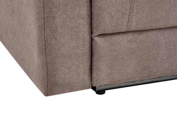 Sofa Grå Polyester 5 Personers Hjørnesofa med Elektrisk Recliner Justerbar Biografsofa med USB-port Drikkeholder Sovefunktion