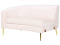 Pikkukuva 8 / 11: Sohva beige 350 x 87 x 85 cm sametti metalli moduuli kaareva glamour moderni