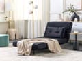 Miniatyrbillede 5 af 11: Sofasæt Sort Velour 1- og 2-personers Sovesofa med Puder Metal Hårnåleben Glamourøs Stil