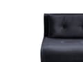 Miniatyrbillede 9 af 11: Sovesofa Sort Velour 2-personers Udfoldelig Sovesofa Armløs med 2 Hynder Metal Guld ben Glamourøs Stil