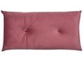 Miniatyrbillede 11 af 11: Lille Sofa Lyserød Sort Velour 1-personers Udtrækbar Sovesofa Armløs med Pude Metal Guld Ben Glamourøs Stil