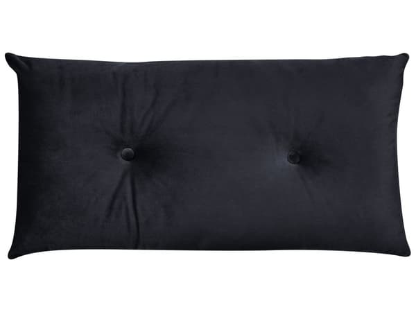 Liten Sovesofa Svart Fløyel 1 Seter Sammenleggbar Sovesofa Armløs Med Pute Metall Svarte Ben Glamour