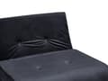 Miniatyrbilde 10 av 11: Sovesofa Sofa Svart Fløyel 2-seters Uttrekkbar uten armer med 2 puter Metall Gullben Glamour