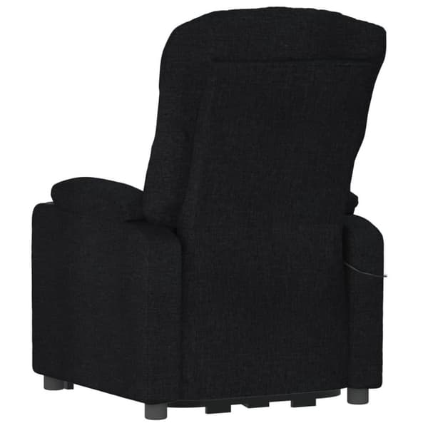 vidaXL Elektrisk reclinerfåtölj svart tyg