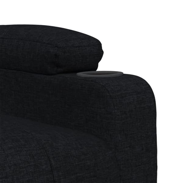 vidaXL Elektrisk reclinerfåtölj svart tyg