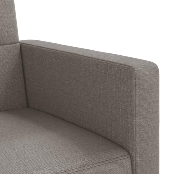 vidaXL sovesofa med hynder stof gråbrun