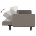 Miniatyrbillede 10 af 11: vidaXL sovesofa med hynder stof gråbrun