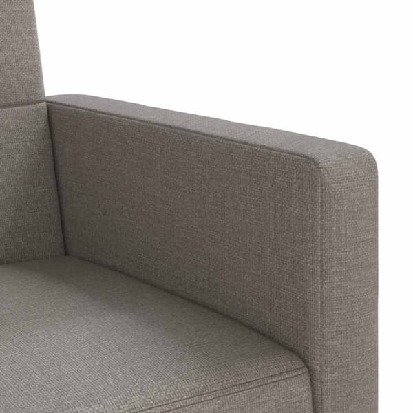 vidaXL sovesofa med hynder stof gråbrun
