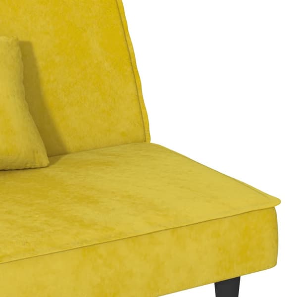 vidaXL Bäddsoffa gul sammet