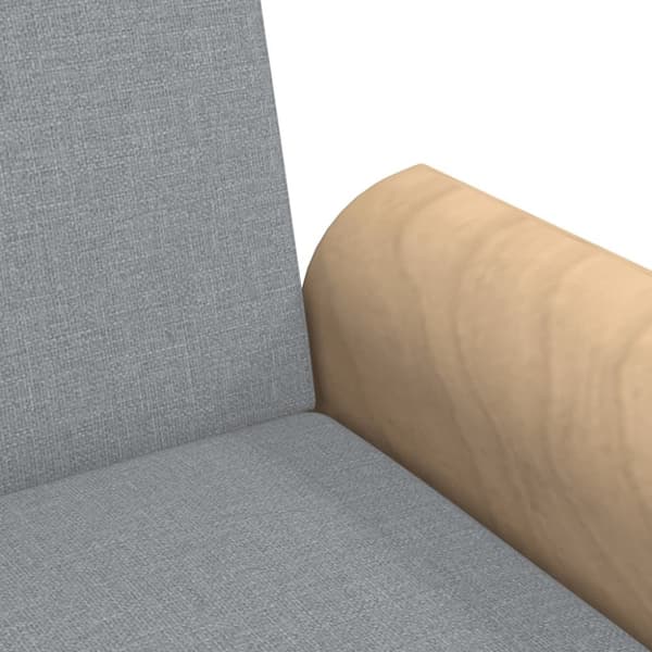 vidaXL Bäddsoffa med armstöd ljusgrå tyg