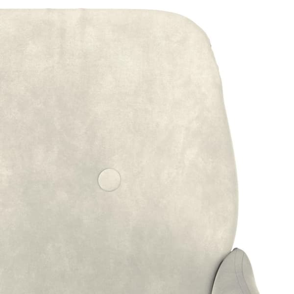 vidaXL lænestol 62x79x79 cm velour cremefarvet