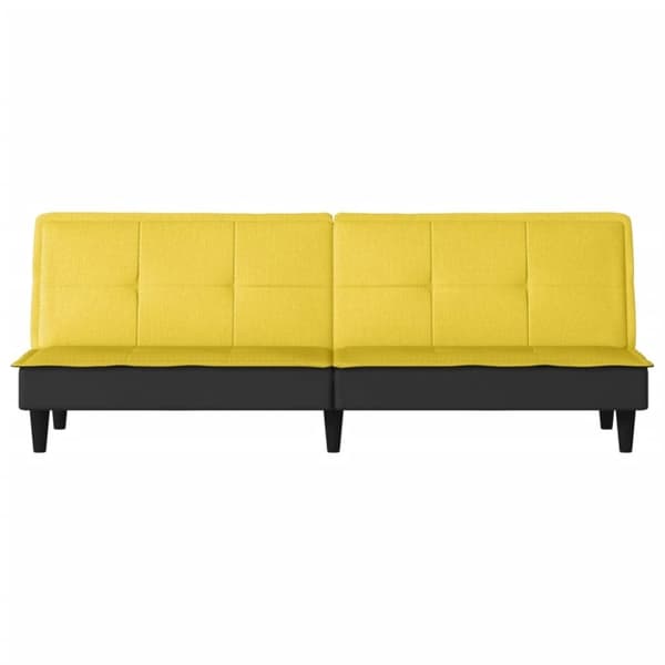 vidaXL Bäddsoffa ljusgul tyg