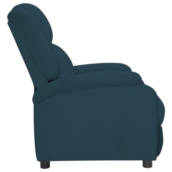 vidaXL lænestol velour blå