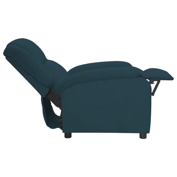 vidaXL lænestol velour blå