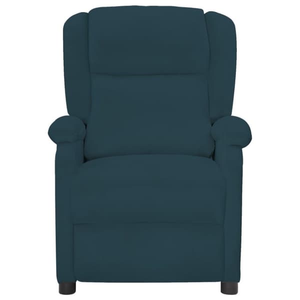 vidaXL lænestol velour blå